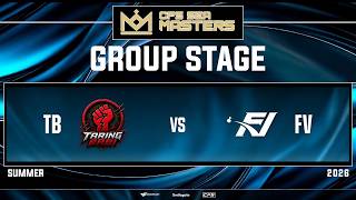 GROUP STAGE! TARINGBABI vs FERVID - CFS SEA MASTERS 2026 SUMMER