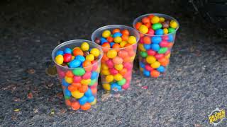 Experiment Car vs M&amp;Ms CUPS   Crushing Crunchy &amp; Soft Things by Car