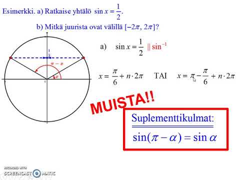 Video: Missä seuraavista kulmista kotangenttifunktio on määrittelemätön?