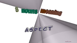 Thumbnail aspect - 11 nouns which are synonym to aspect (sentence examples)