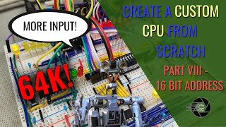 HOW TO CREATE A CPU IN AN FPGA - Part 8 - 16 Bit Address Bus