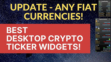 How to add the best Crypto widgets to your Windows Desktop! UPDATED - ALL FIAT CURRENCIES!