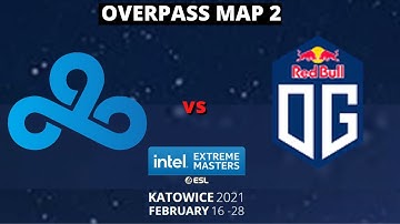 CLOUD9 vs OG (OVERPASS MAP 2) IEM Katowice 2021 | CSGO