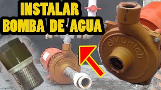 Cómo INSTALAR una BOMBA DE AGUA eléctrica para tu casa