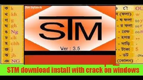 stm 3 5 download install with crack on windows 7 How to type Bengali Front in Photoshop with STM