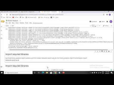 Factor Analysis Through Python Part 3