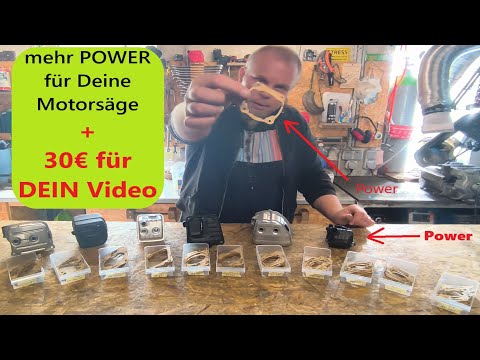 30€ für Dein Video + mehr Power für Deine Motorsäge