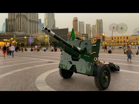 Dubai’s Ramadan Cannon | Dubai Police Ramadan Cannon | Burj Park ￼| Dubai Mall Cannon