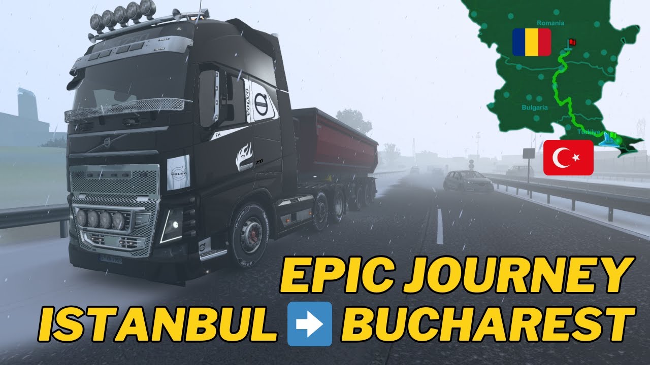 Ets2: Istanbul To Bucharest In Extreme Weather | Euro Truck Simulator 2 | Winter Mod