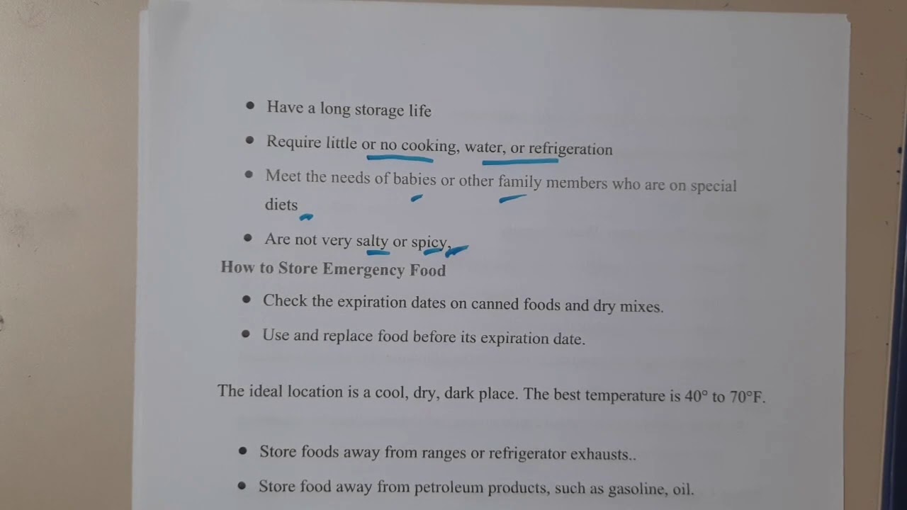 5.2 Disaster Relife and about food in disaster