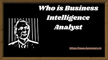 How to Become a Business Intelligence Analyst @bacareers.in