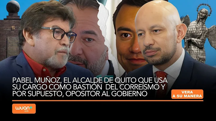 Pabel Muñoz, mayor of UIO, using his position as a bastion of Correism and, of course, an opponen...