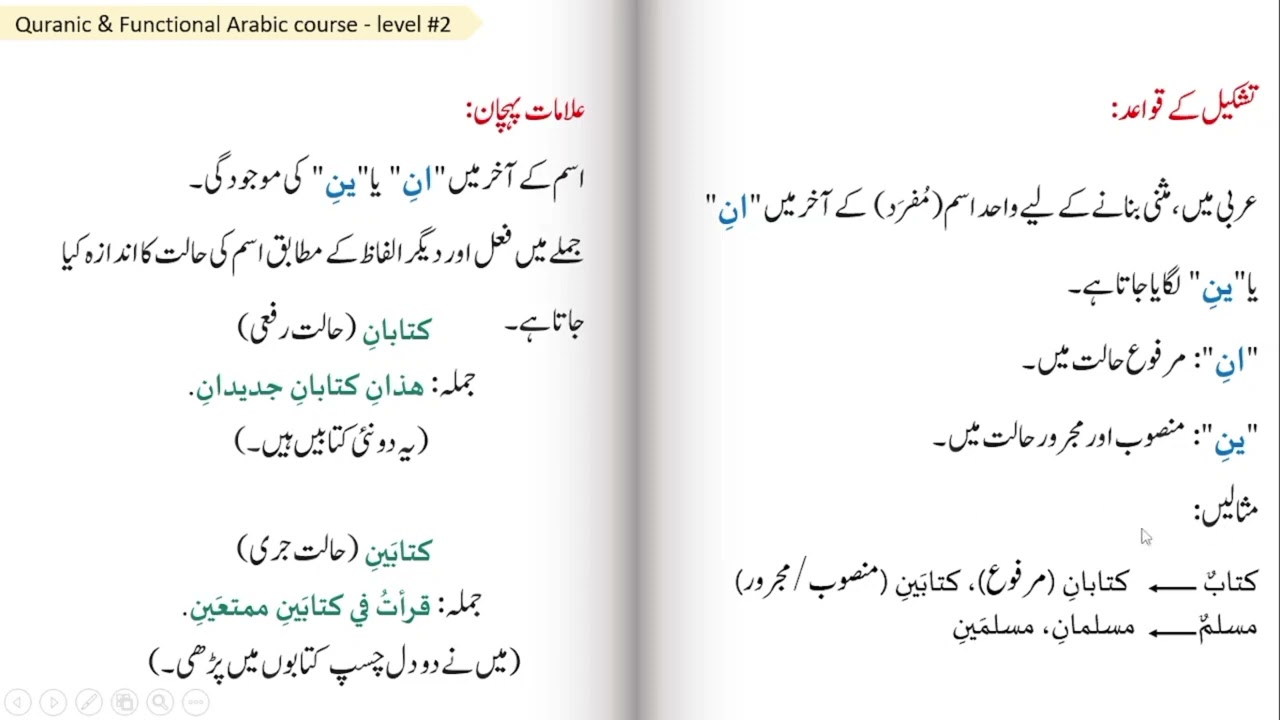 Quranic and Functional Arabic course level 02 (lecture 03)
