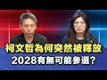 柯文哲為何突然被釋放,2028有無可能參選?鄭麗文│謝寒冰