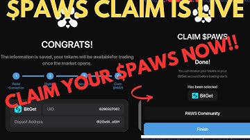 How to claim/withdraw your paws to bybit and bitget including multiple accounts #paws #btc #airdrop