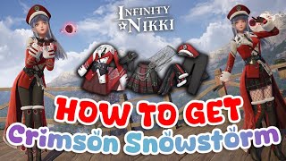 Infinity Nikki ✨ Unlock the Crimson Snowstorm Outfit & Accessories (Sprouting Melody in comments)