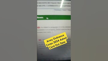 AOC Admit Card Out Date 2024 #indianparamilitaryforces AOC Army