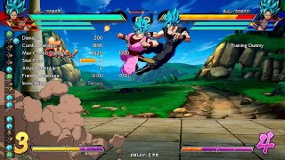 DBFZ Goku Blue side switch into loops