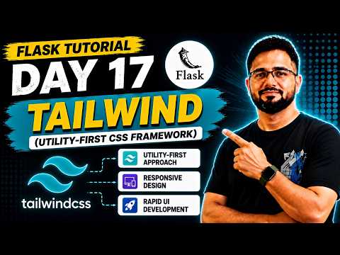 Flask Tutorial #17 - Tailwind CSS | Integrate Tailwind with Flask