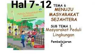 Tematik Kelas 6 Tema 6 Subtema 1 Pembelajaran 2 hal 7 8 9 10 11 12
