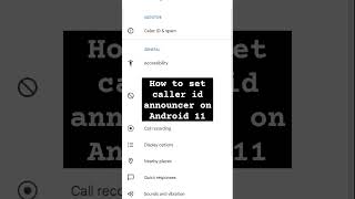 How to set caller Id announcer for incoming calls on Android 11 or above #ytshorts #shortsfeed #new screenshot 4