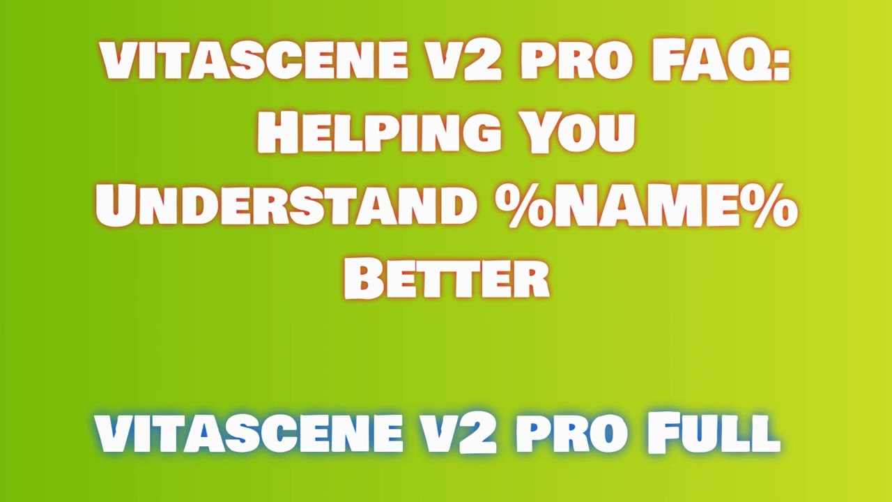 Quick and Easy Installation Steps for vitascene v2 pro 2024