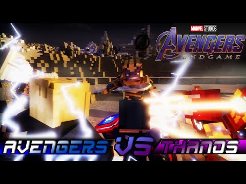 Avengers VS Thanos - Avengers Endgame Animation Minecraft
