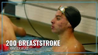 Xavier Ruiz Wins Close Race in Men's 200 Breaststroke | 2023 Speedo Winter Juniors East