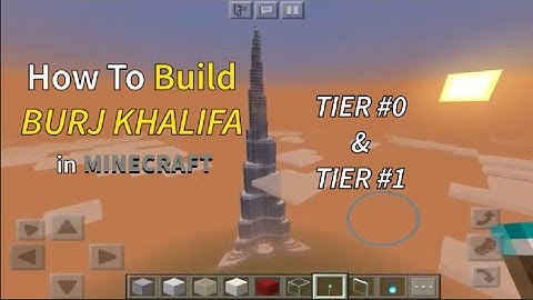 How to build Burj Khalifa in Minecraft - step by step guide. | Part 4/9 - Tier #0 & Tier #1