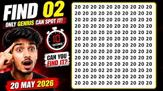 Find the Hidden 02 in 10 Seconds! 🧠🔥 Only Geniuses Can Spot It! | Brain Test Challenge