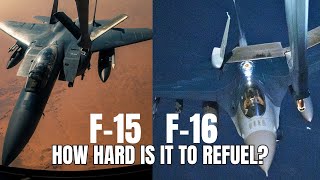 Night Aerial Refueling: The F-15 vs F-16 Cockpit Contrast