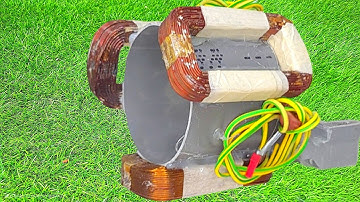 I Built a FREE 230V Energy Generator at Home Using Old Motor Parts