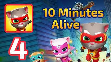 Talking Tom Hero Dash - Gameplay 10 Minutes Alive Part 4 (Android,IOS)