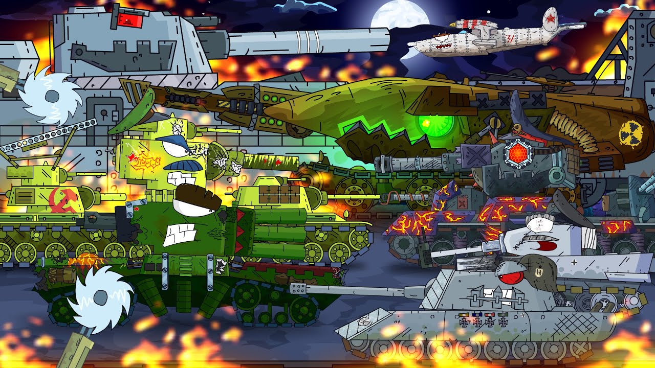 Все серии советского монстра КВ-6 - Мультики про танки