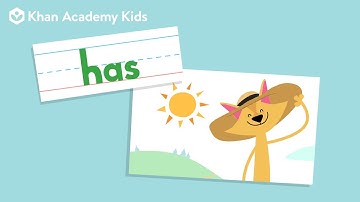 The Word "Has"  | Sight Words | Learn to Read with Khan Academy Kids
