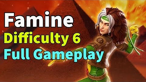 Famine Scourge Event Guide: Difficulty 6 - Full Gameplay, Rogue UNLOCK! | MARVEL Strike Force - F2P