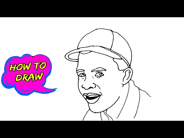 How to Draw Jackie Robinson - DrawingNow