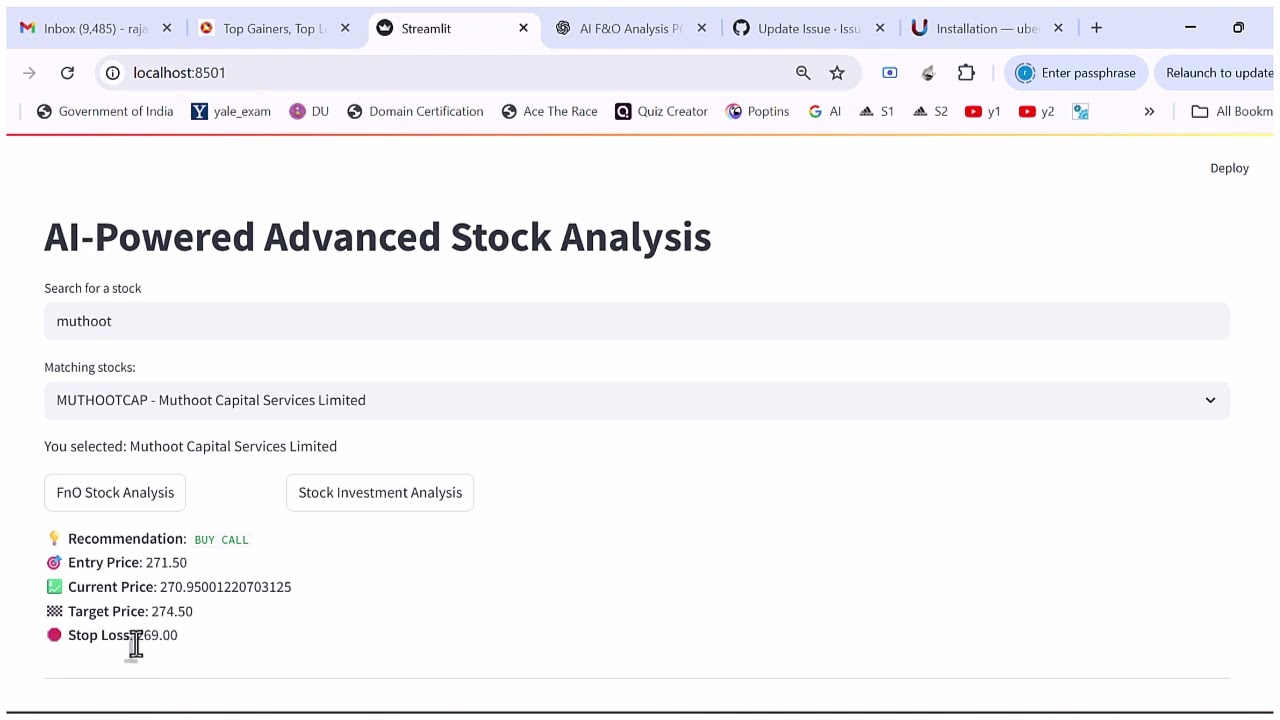 Muthoot Finance F&O Setup | AI-Powered Entry, Exit, SL & Target Analysis | 18 August 2025 | Monday