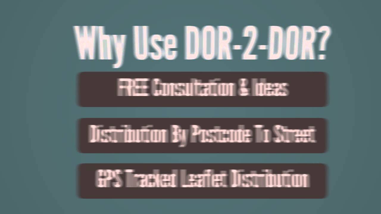 DOR 2 DOR Manchester - Top Leaftlet Distribution Company in Manchester