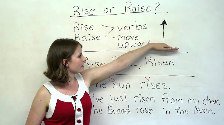 Grammar Mistakes - RISE or RAISE?