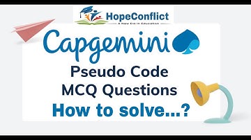 How to Solve Pseudocode Questions | Capgemini Pseudocode Questions | 2022 Batch