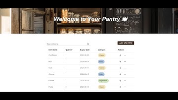 Pantry Tracker Project | NextJS | Material UI | Firebase | Headstarter AI