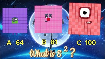 NUMBERBLOCKS SQUARE NUMBERS | FIND THE CORRECT ANSWER | MULTIPLICATION | hello george