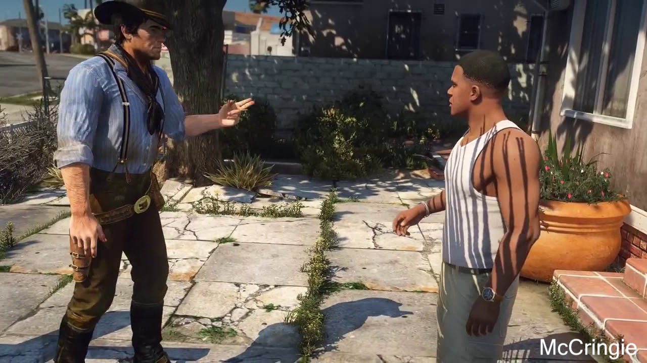 Arthur Morgan roasts Franklin (Actually voiced!)