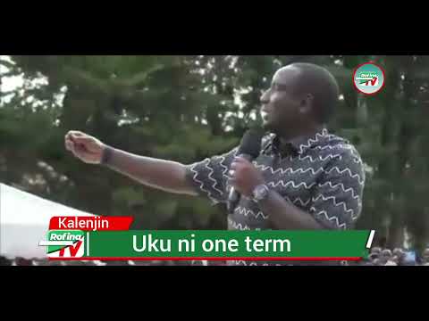 Shocking as kalenjin man says one term Infront of ruto weeh