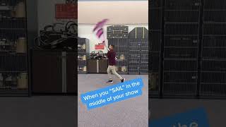 Colorguard has this happened? #marchingband #banddirector #colorguard