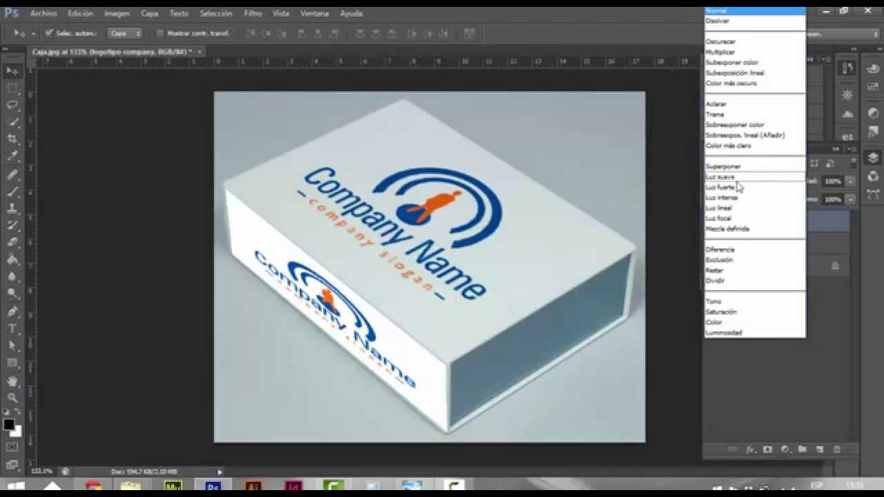 Caja - Tutorial trabajando con capas en Photoshop - YouTube