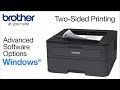 Duplex printing from Windows® - Brother printers