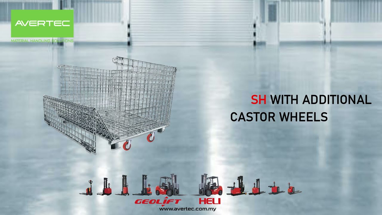 GEOLIFT PALLET MESH WITH ADDITIONAL CASTOR WHEELS - PM 7