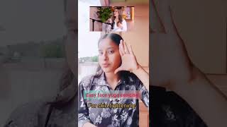 Easy face yoga exercise for glowing skin ✨ #youtubeshort #ytshorts